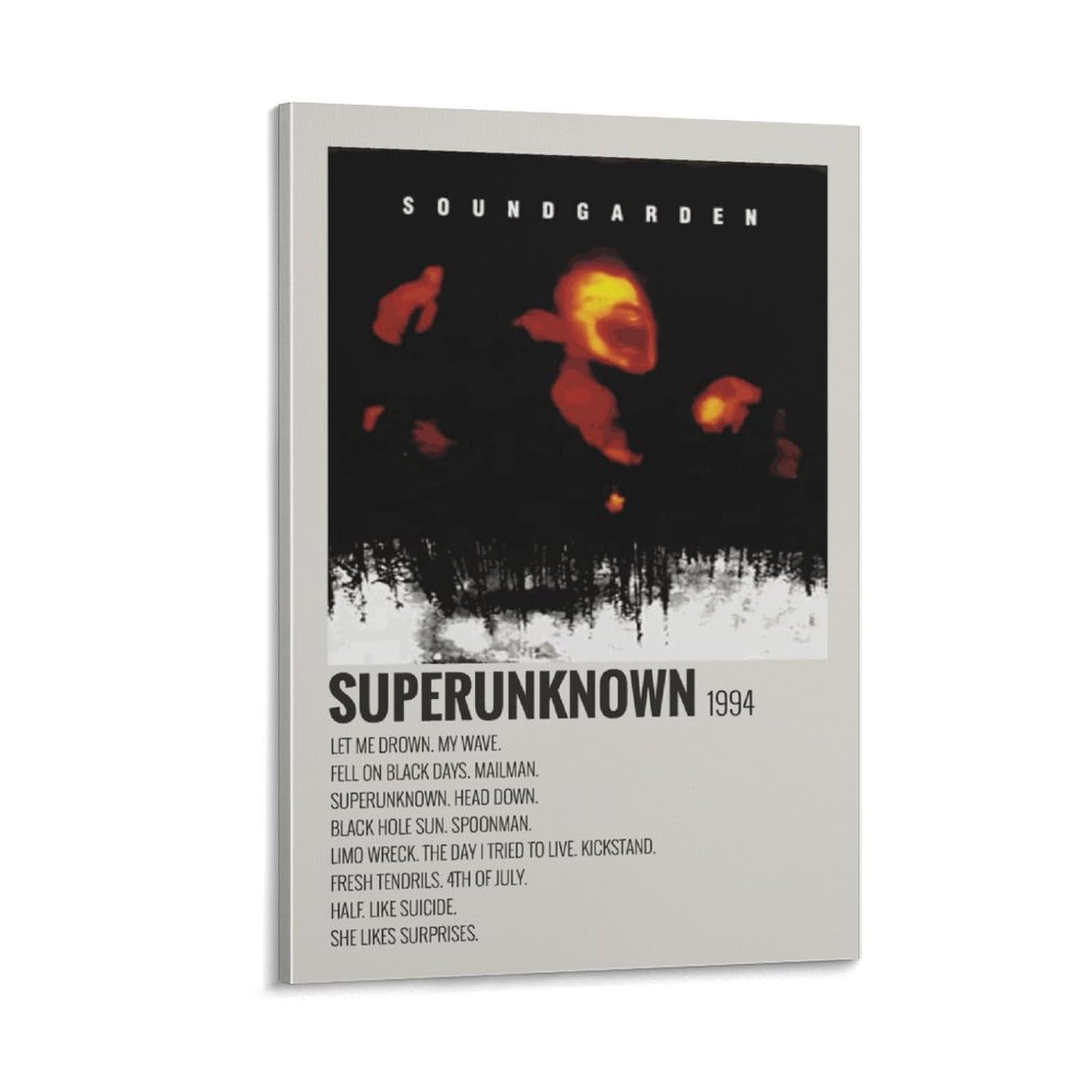 Amazon.com: SUPERUNKNOWN 1994 Soundgarden Album Cover Canvas