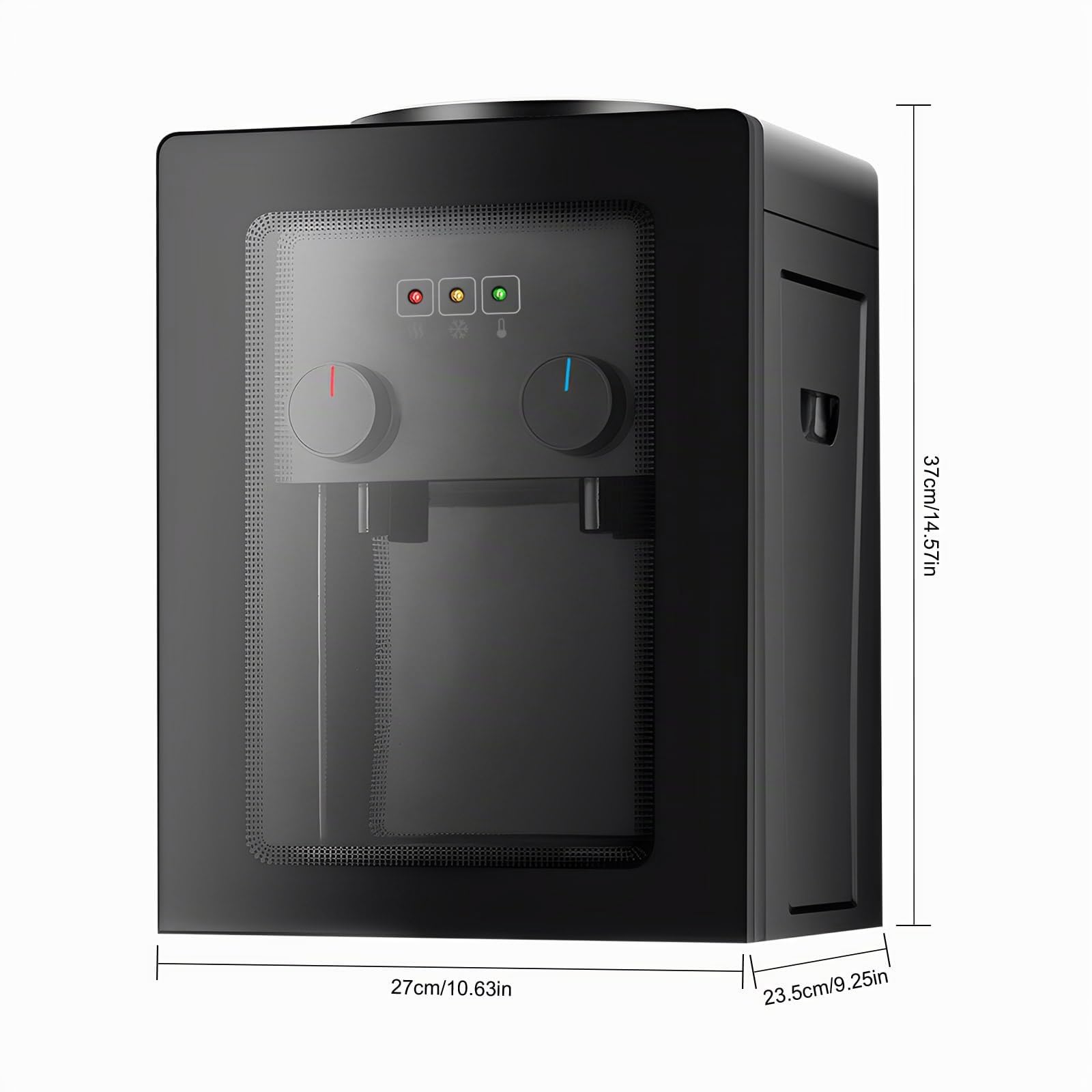 Distributeur d'eau chaude électrique 550 W | Distributeur d'eau chaude et froide vertical pour bureau et maison | Fontaine à boire avec contrôle thermostatique