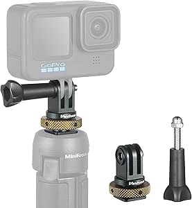 XuQiZZpp Action-Kamera Doppelhalterung - Aluminium-Adapter Für 2 Kameras