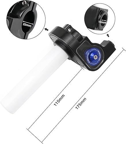 Miniatura 2 de Kit de empuñaduras de acelerador giratorio de 78 pulgadas y 0.866 in para CRF KLX TTR 110 125 150 200 250 cc Dirt Pit Bike