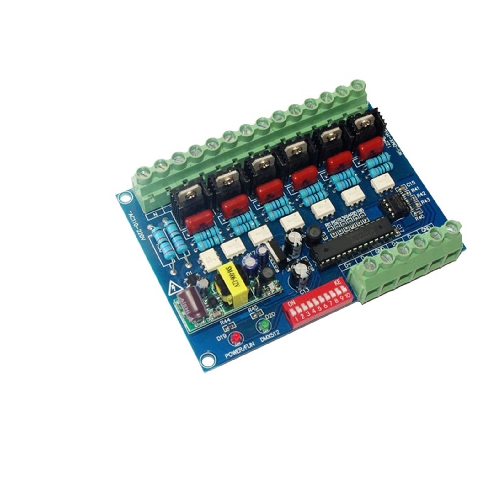 DMX512 Regulador de Luz LED 6 Canales Evita Parpadeos