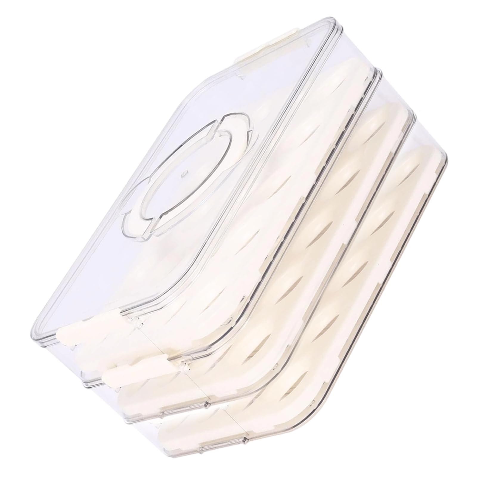 Kaeltsyn Refrigerator Oocyte Keeper Stackable Two Layer Holds TransparentDesign