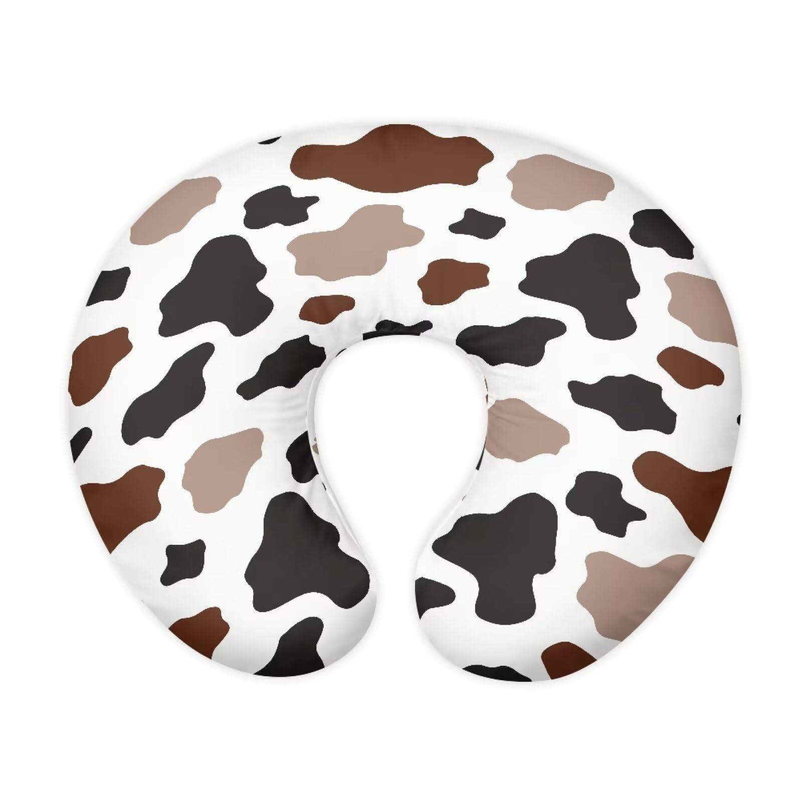 Nopersonality Cow Nursing Pillow Cover Breathable Neutral Breastfeeding Pillow Cover with Hidden Zipper Removable Pillow Cover for Infant Snug