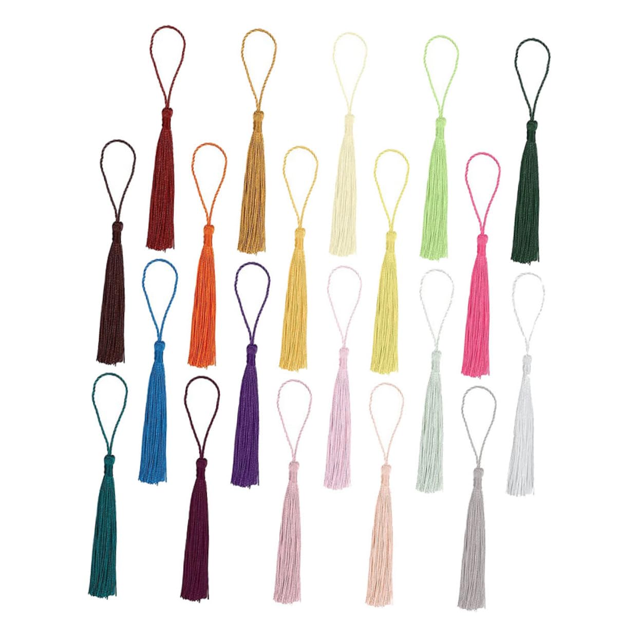 LIFKOME 300 Pièces Pendentifs à Franges Décoratives pour DIY Accessoires de Rideaux et Bijoux Glands de Luxe pour Signets Sacs et Décoration de Maison