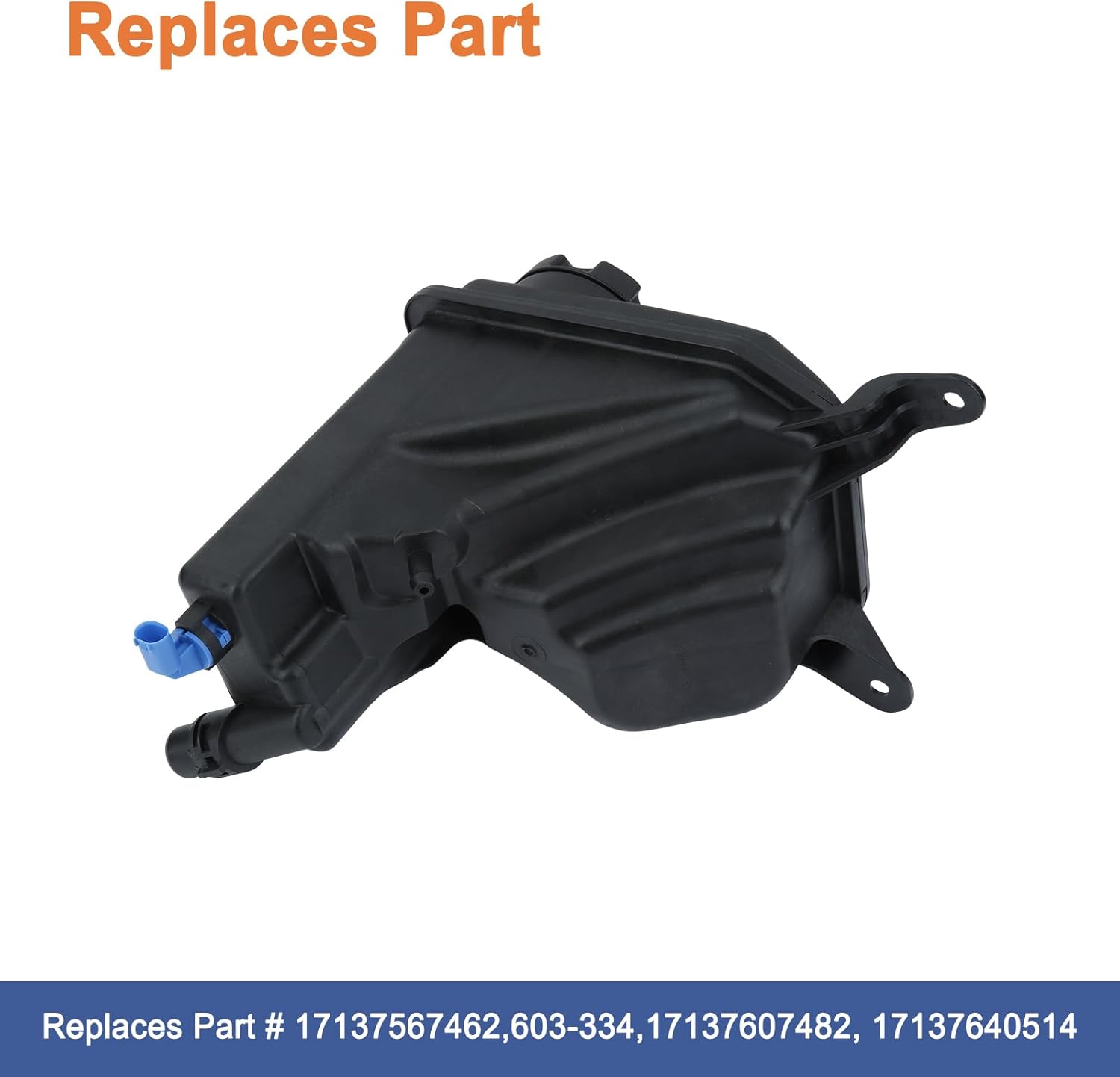 Engine Coolant Reservoir Tank(with Cap And Sensor). Replaces Part # 17137567462,603-334,17137607482, 17137640514.Compatible with BMW 120i 128i 323i 325i 328i 330i 335i X1 Z4 2005-2016
