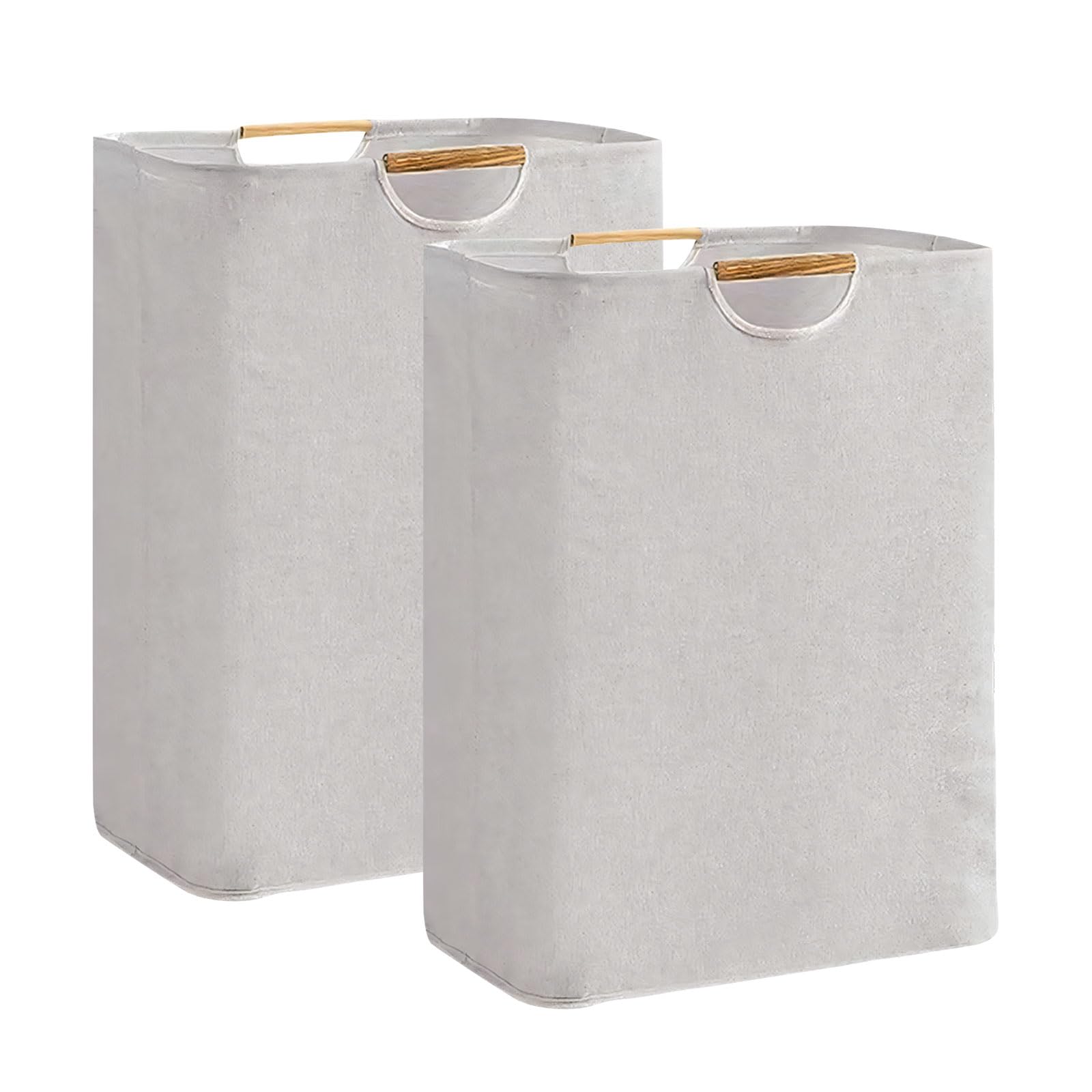 TQUXNGA Cotton Linen Dirty Clothes Basket for Household Use with Portable Structure and Generous Capacity Modern Laundry Basket Thin Laundry Hamper