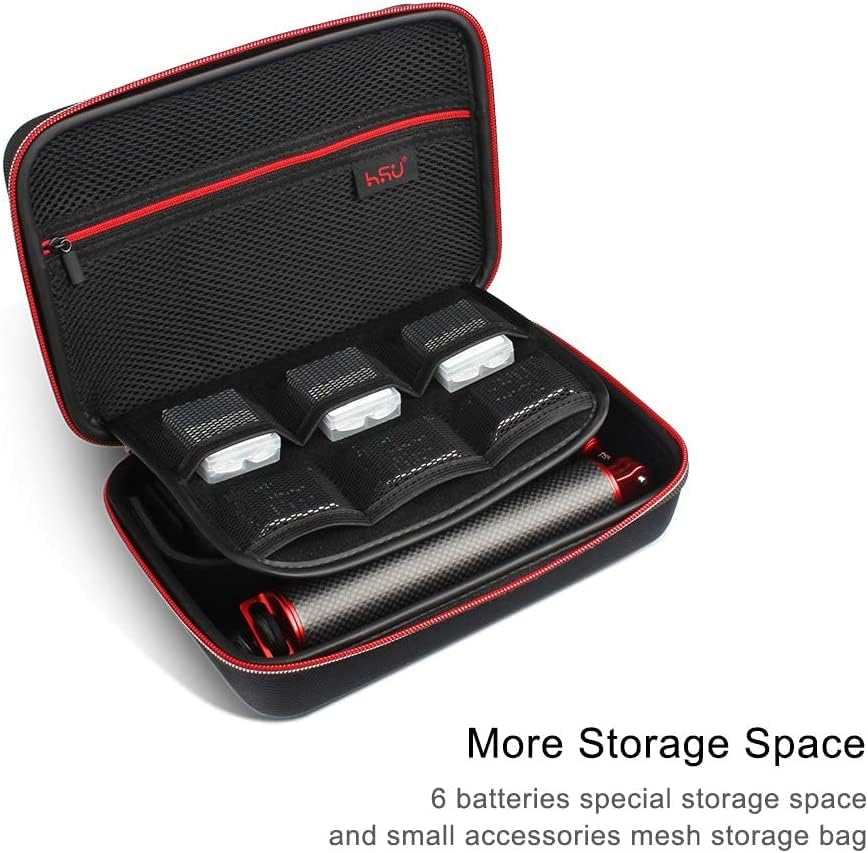 Miniatura 6 de HSU Funda de transporte compatible con GoPro Hero 131211109876543+3DJI Osmo Action Camera, Osmo Pocket, cámara Insta360 ONE X3 y accesorios, bolsa