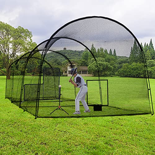 Kapler Baseball Softball Batting Cage Nets 33X12X10Ft-Net Only, Frame And Pole Not Include,Heavy Duty Batting Cages Netting For Kids Backyard Practice #TOP3