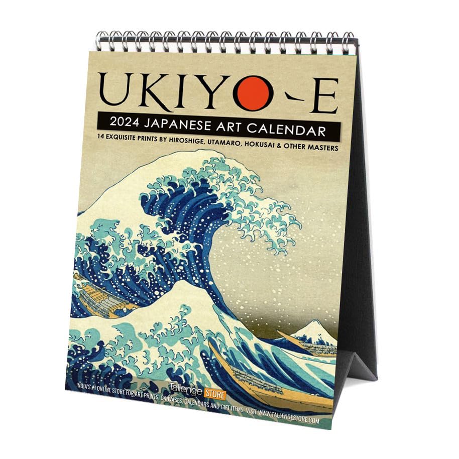 Image of Tallenge - Japanese Masters Collection - 2024 desk Calendar - 6 x 9 Inches (Paper, Desk Calendar)
