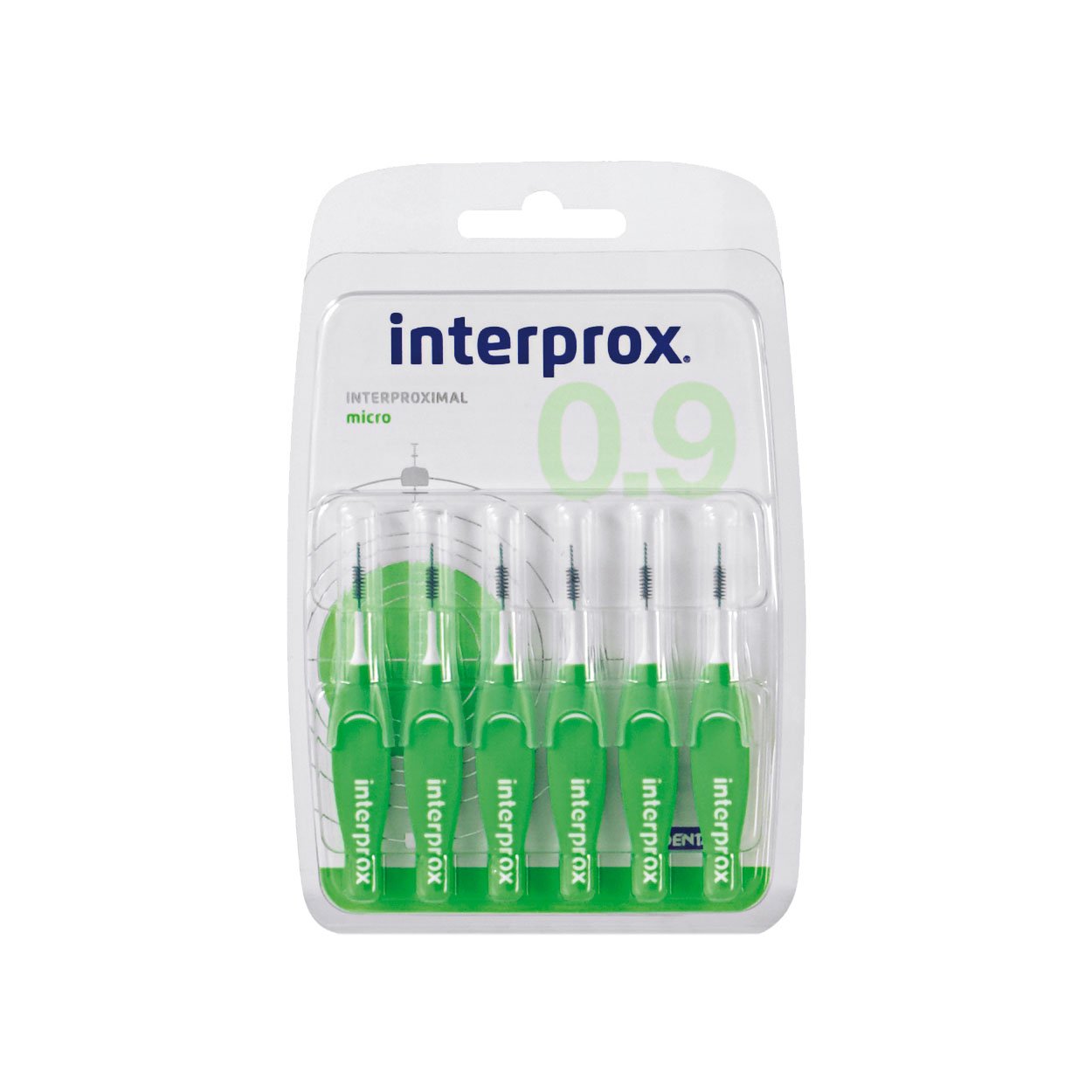 InterproxInterdental Brushes Green Micro Pack of 6 (6 x 6 Items)