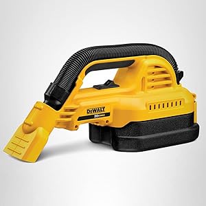 DEWALT 20V MAX Hand Vacuum, Cordless, for Wet or Dry Surfaces, 1/2-Gallon Tank, Washable Filter, Portable, Bare Tool Only (DCV517B)