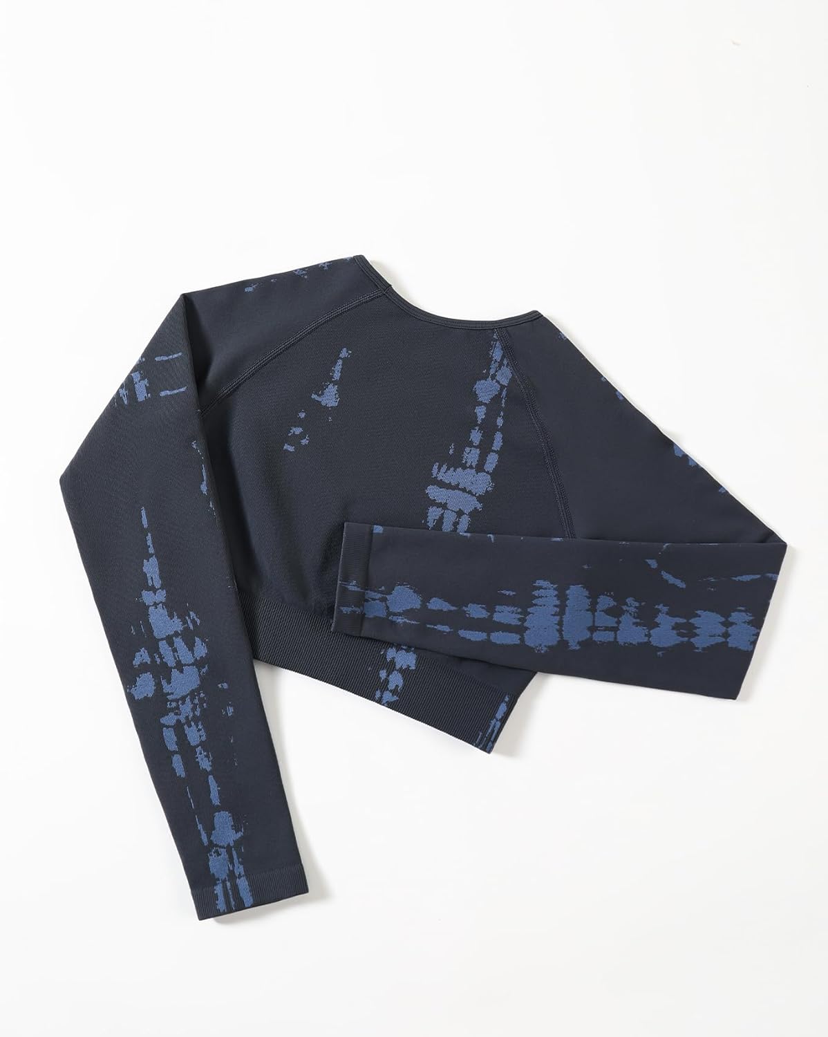 AUROLA Serpent Snake Long Sleeve Shirts for Women, Seamless Workout Crop Tops Crew Neck Cropped T Shirt Athletic Yoga - Image 3