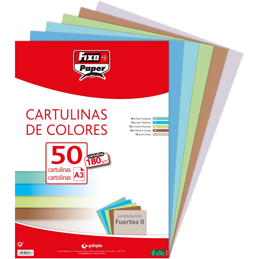 Fixo Paper 11110470 - Pack de 100 – Cartulina blanca A4, 180g — view 128