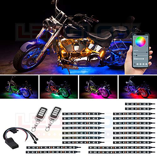 Buy LEDGlow 20pc Bluetooth Advanced Million Color LED Motorcycle Accent