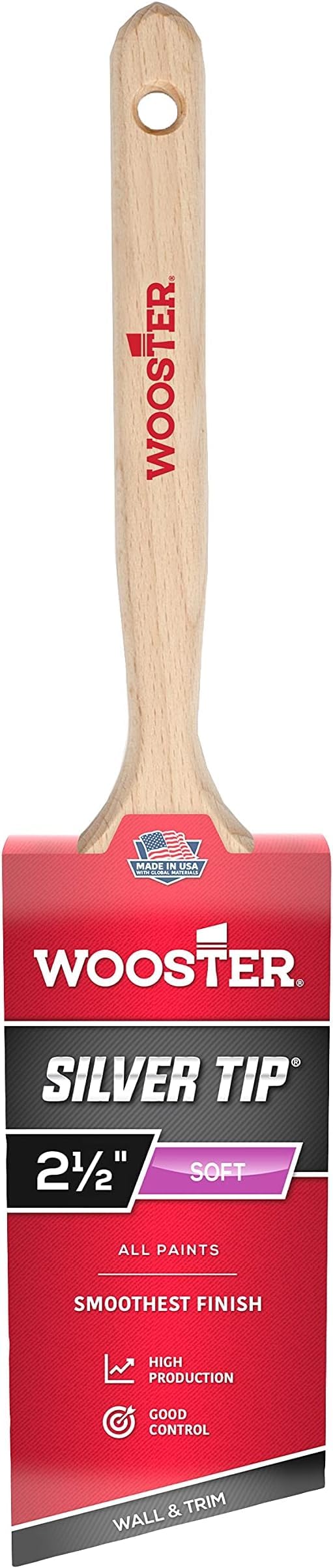 Wooster Silver Tip Angle Sash Brush - 3 Inch -13 Wooster Silver Tip Angle Sash Brush - 3 Inch -13