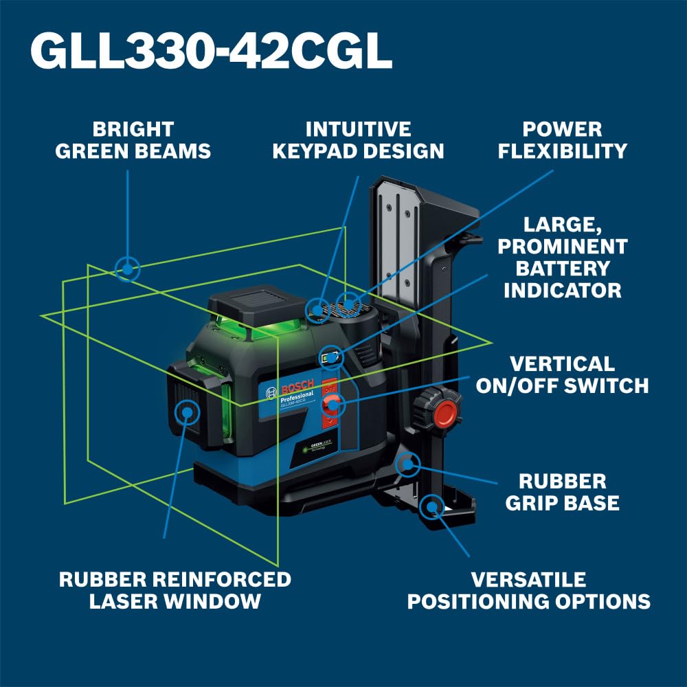 Bosch GLL330 Laser Level - 360 Degree Alignment -2