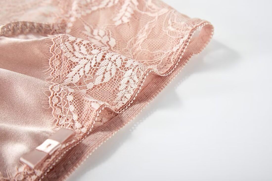 SilRiver Women's Silk Satin Panties Lace Brief Sexy Undies Breathable Underpants - Image 8