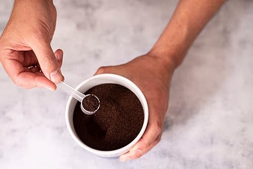 Miniatura 5 de Juego de 3 cucharas medidoras con mango corto, 1 cucharadita (0.2 fl oz), cucharas de plástico transparente para creatina, café, granos, especias,