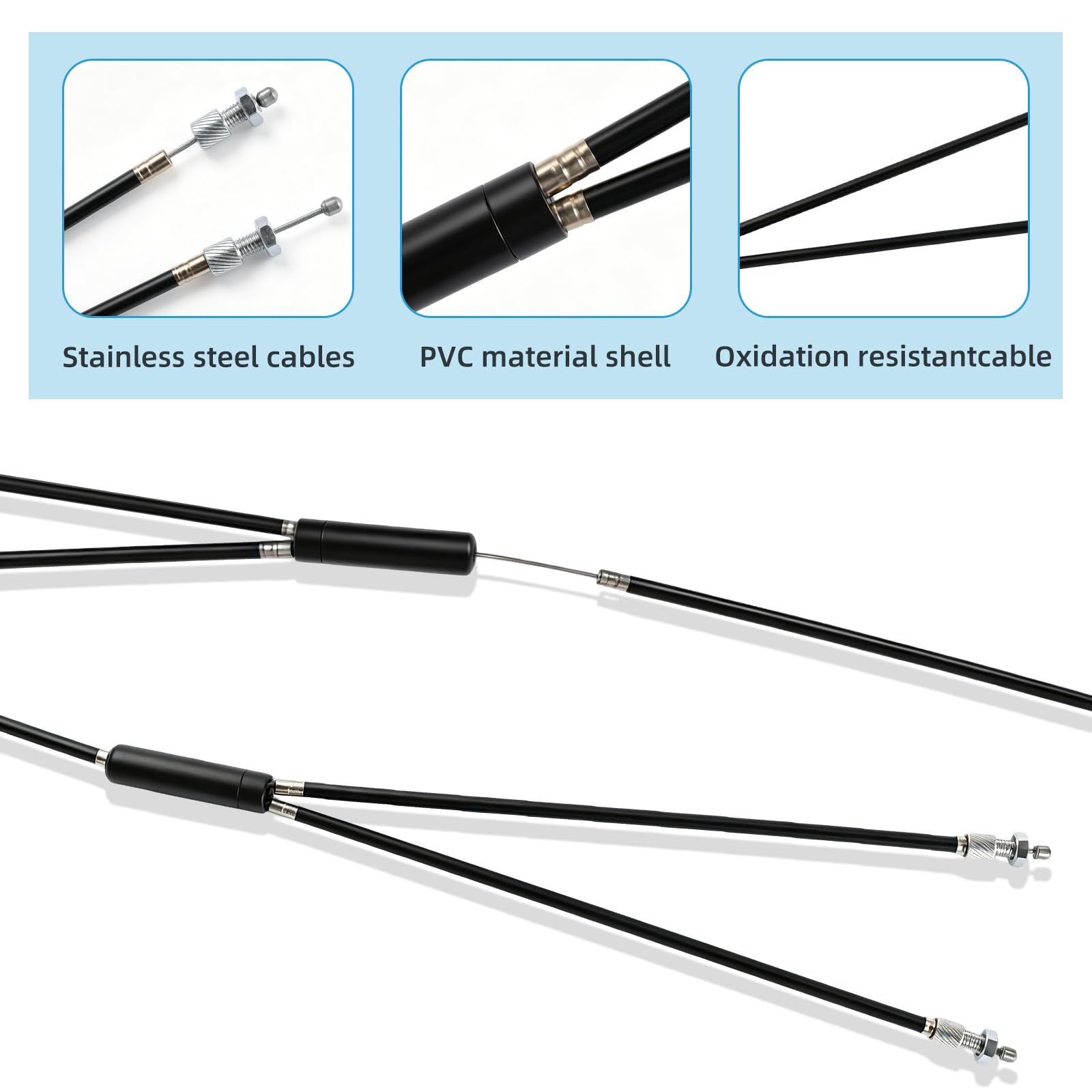 Kit de cable de freno delantero y trasero para bicicleta BMX Gyro con rotor para bicicleta de 20 pulgadas