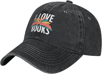 I Love Books Hat Men Funny Dad Hat Funny Gifts for Women