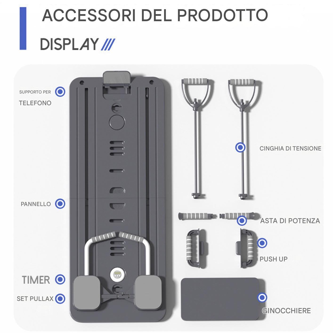 Tavola Pilates Allenatore Multiuso E Core | Macchina Ab Trainer Reformer Pilates Per Schiena E Addominali, Donne, Principianti, Fitness