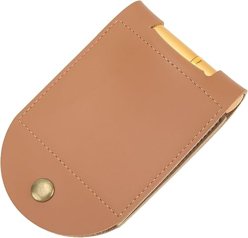 Juego de cunas de viaje Knody Tablero de viaje, marcador de cuero para cuna, juego de mesa de cuero con aguja, color marrón ligero, 2 pistas,