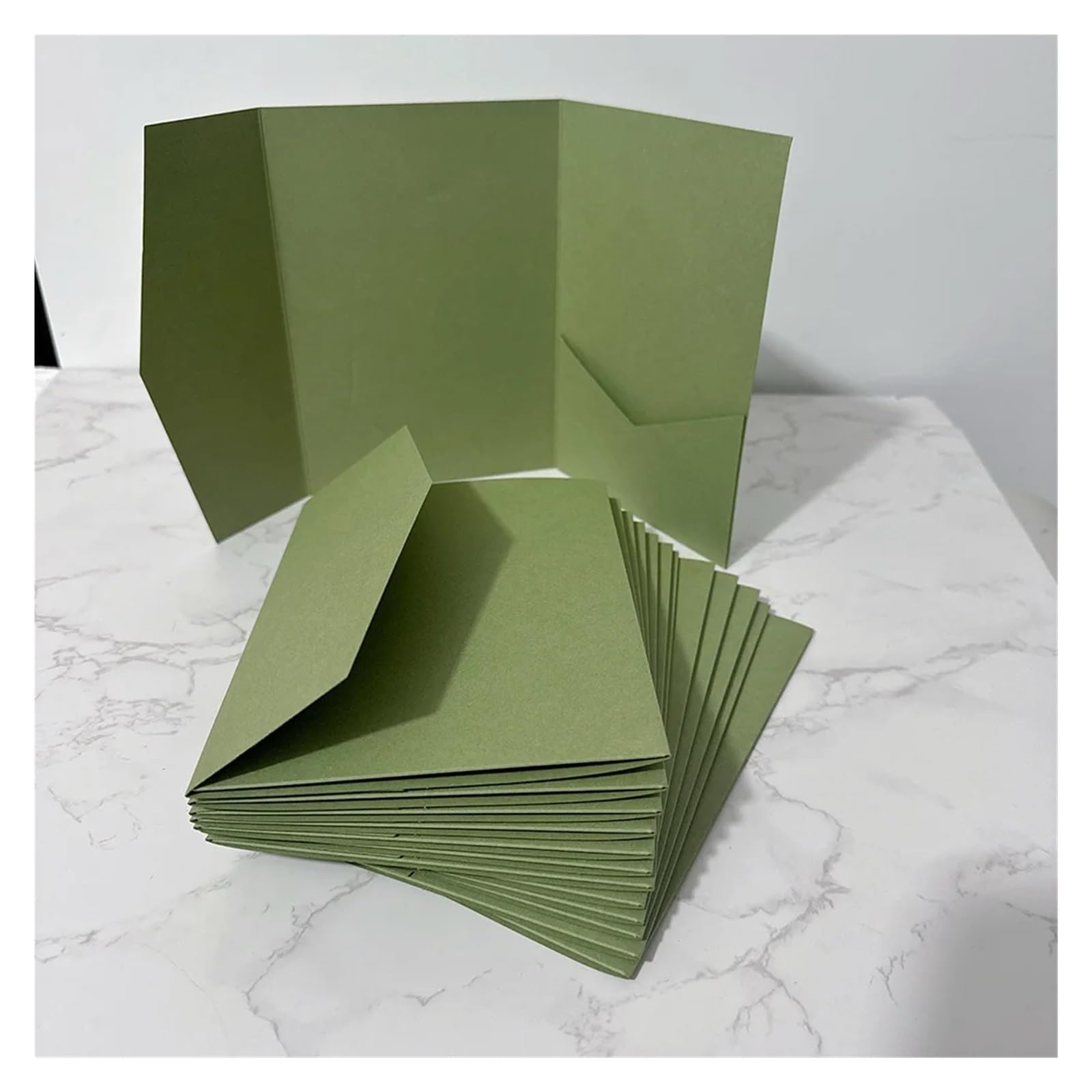 Koperta, Koperta pusta kieszonkowa karta zaproszenie DIY papier ślubny wielokolorowy 25szt(Pearl Ivory)