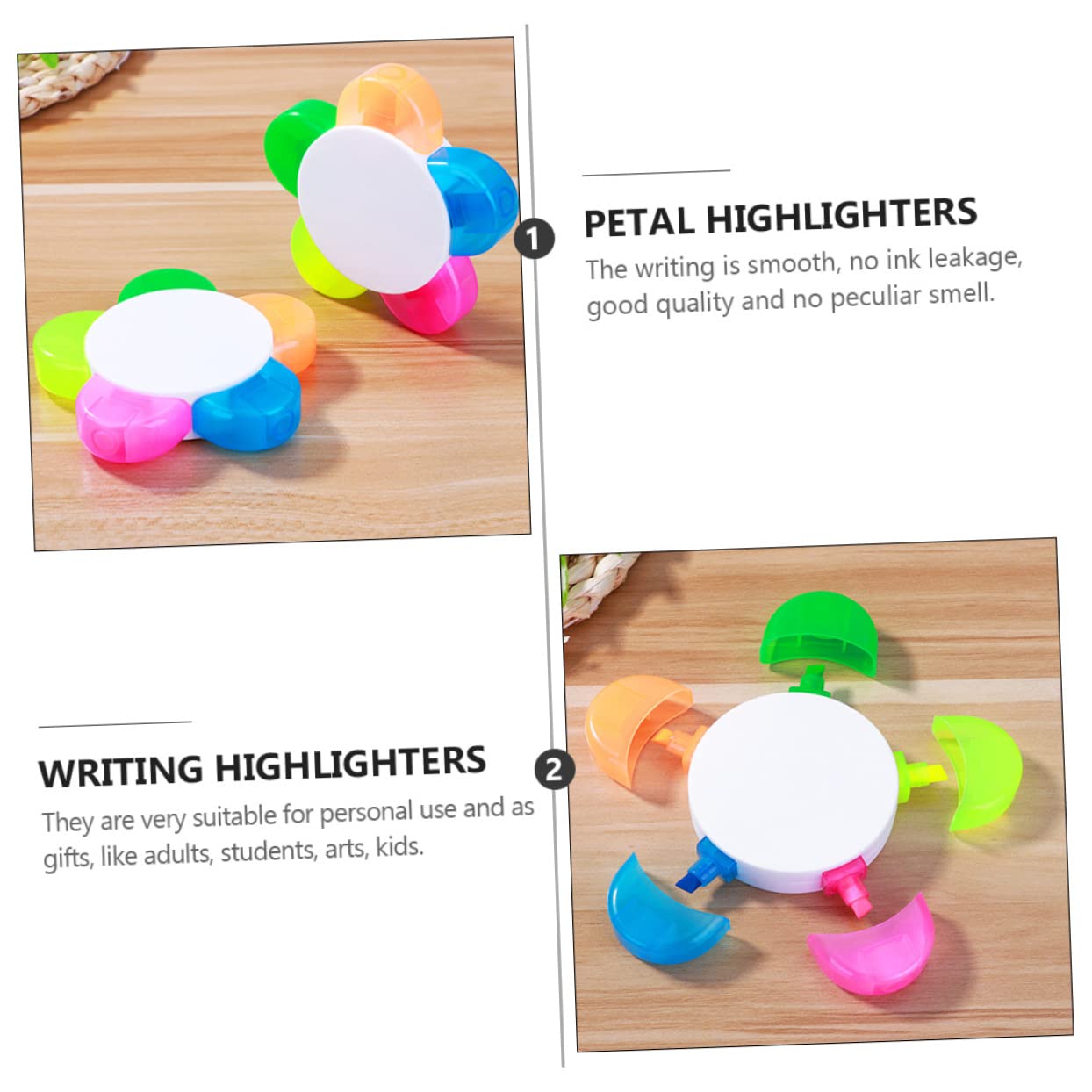 Happyyami 6pezzi Pennarello Fluorescente Per Studenti Evidenziatore Acquerellabili Articoli Per Scrittura
