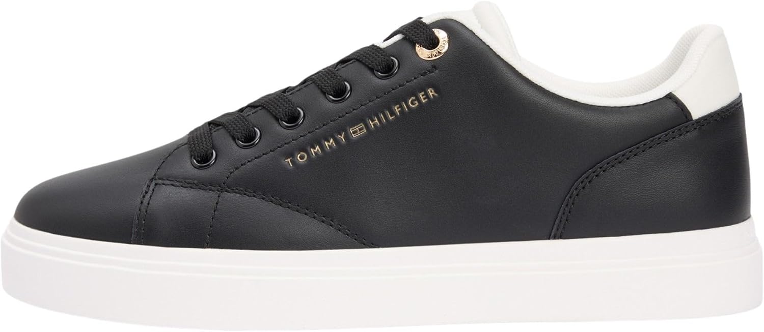 Tommy Hilfiger TH Feminine Cupsole Leather Fw0fw09105, Basso Top Donna