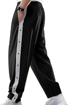 パンツ EXAMPLE TRACK JERSEY SIDE BUTTONS PANTS Amazon.com: Mens Casual Sweatpants with Button Decor Fashion