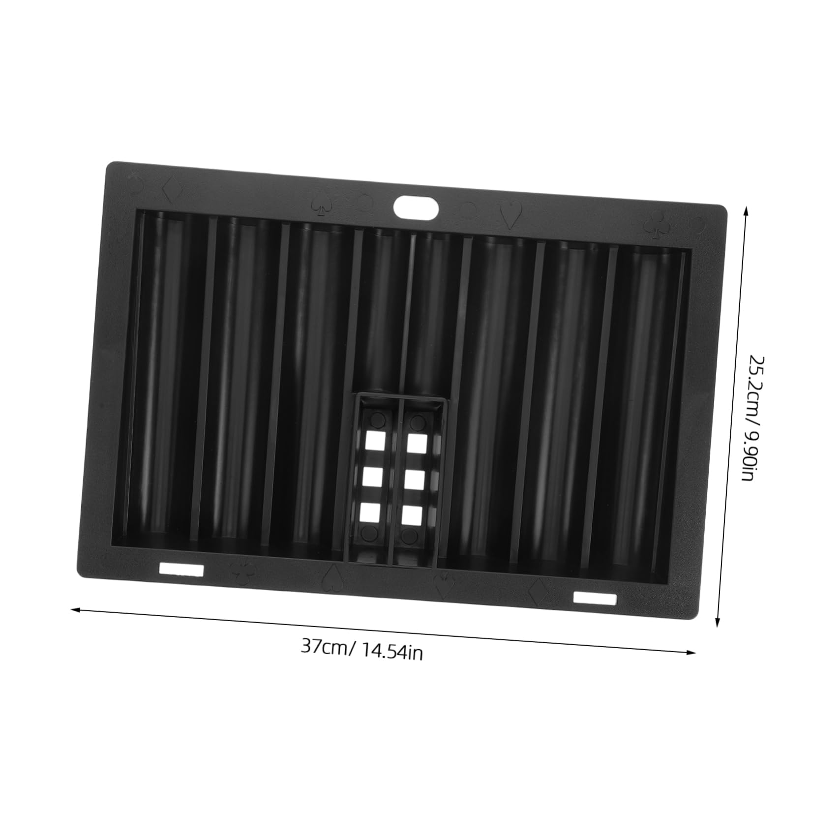 Yardwe Tragbarer Pokerchip Ständer Acryl Transparent Robuster Chiphalter Kompakt für Pokerfans Spielabende Vielseitiges Pokertablett zur Chipaufbewahrung und Transport