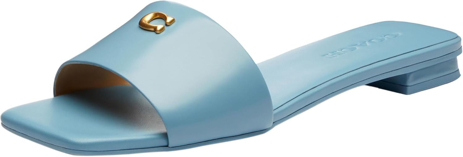 COACH womens Sculpted C Flat Sandal