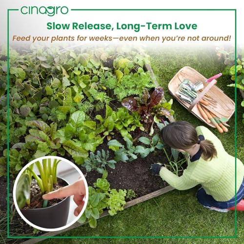 Image of Cinagro Plant Food Fertilizer Sticks Pack of 100, Natural Magic for Plants | Multi-Purpose Natural Growth Booster, For Flowers, Fruits & Leafy Plants