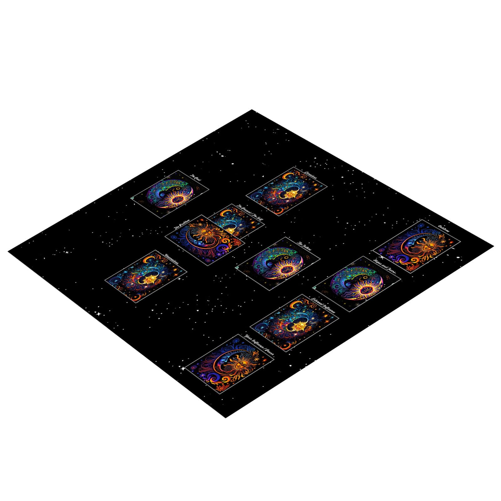 Altar Decorative Tarot Table Cloth Pendulum Division Altar Table Cloth Multifunctional Tarot Card Table Cover