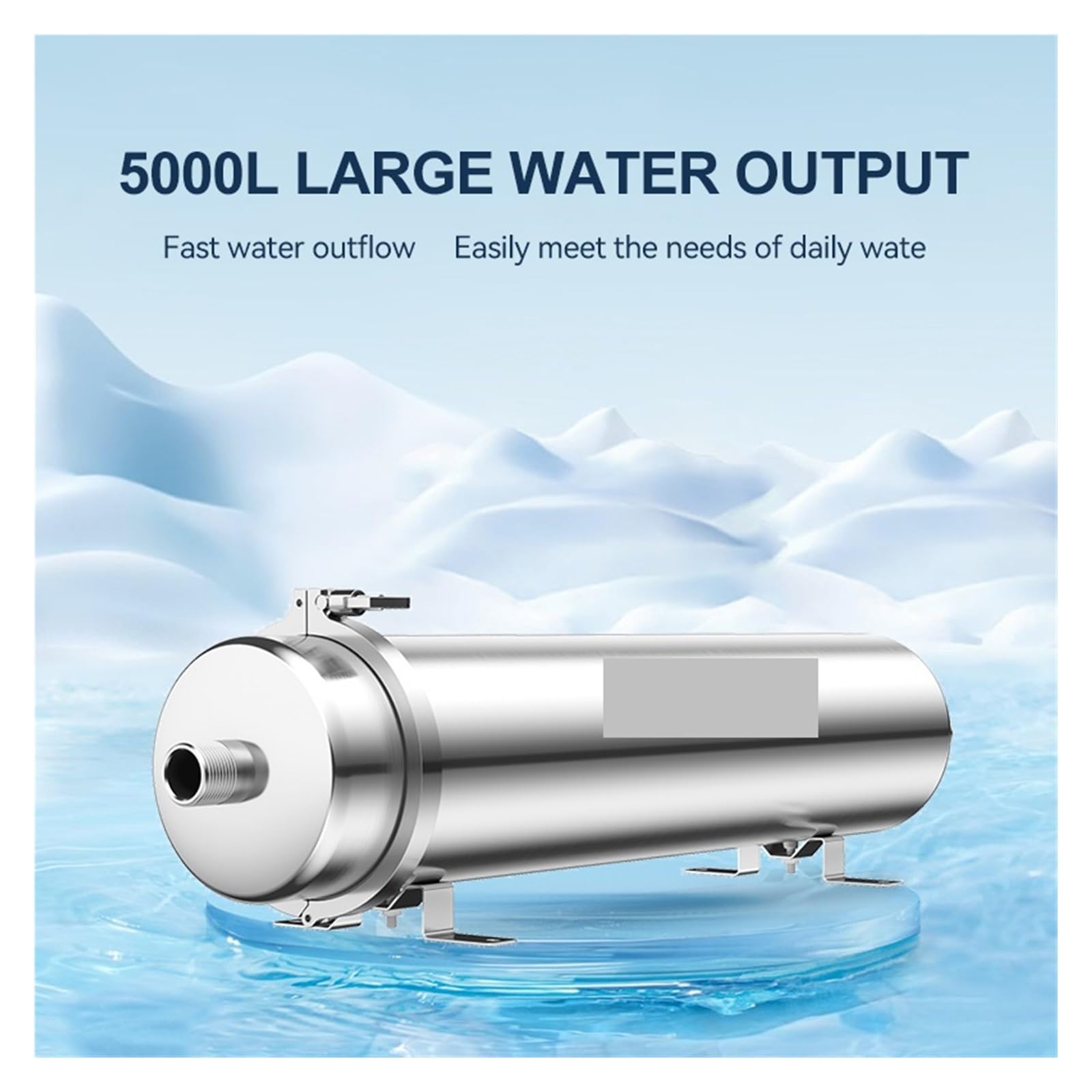 System filtrów ultrafiltracyjnych 5000L / H 0,01 μm, duża wydajność wody do oczyszczania wody z redukcją bakterii