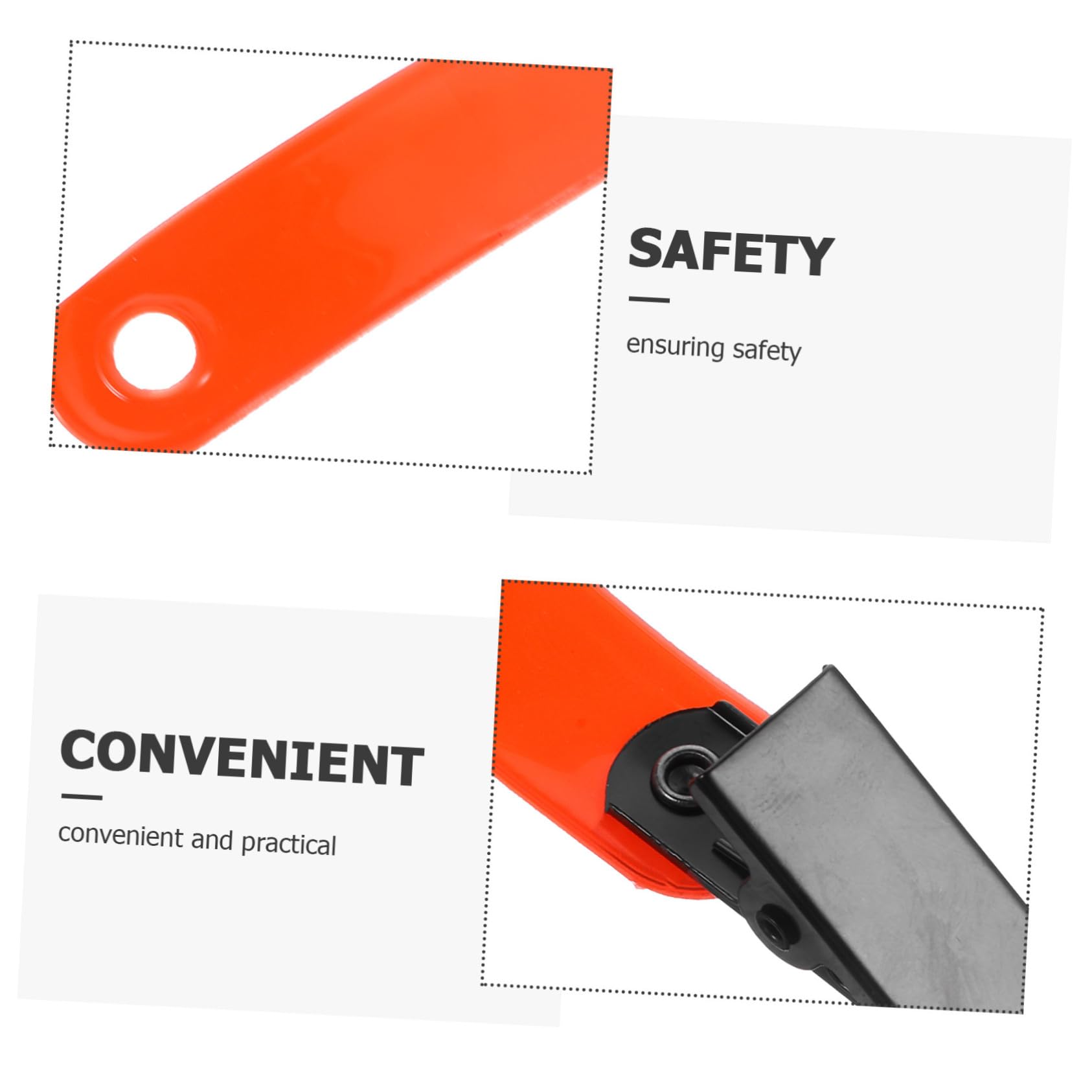 VANZACK Porte-étiquette Fluorescent Réflecteur Marqueurs D'allée Clip De Marquage De Sentier Clips Réfléchissants Matériel Et Accessoires De Camping PVC