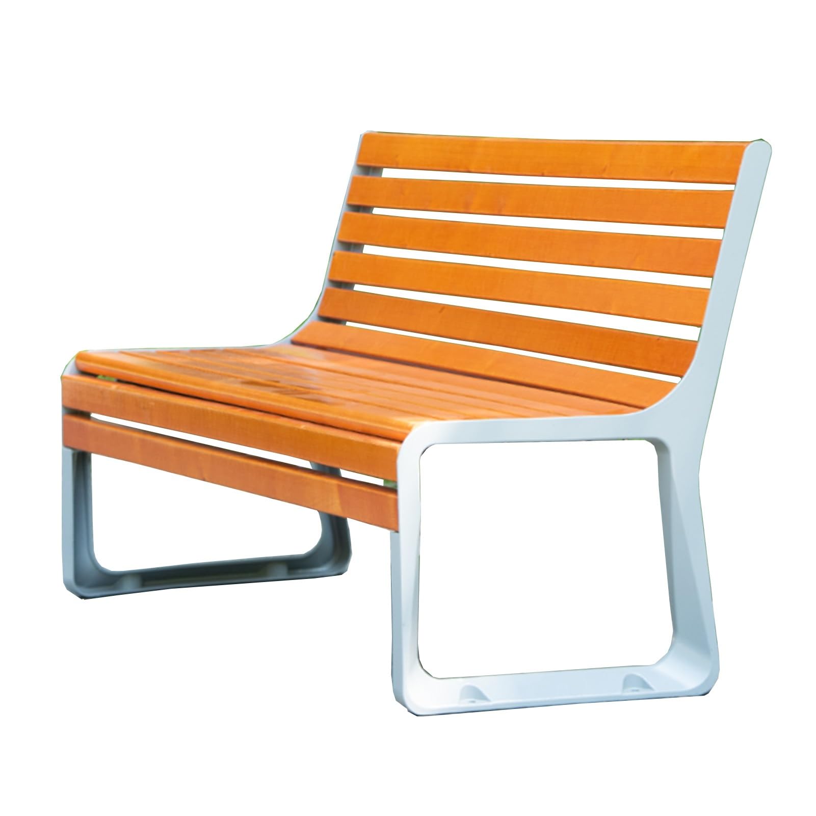 Banc de jardin 2 places en fonte avec dossier extérieur 120cm