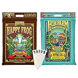 FoxFarm Ocean Forest & Happy Frog Garden Potting Soil Mix for Indoor and Outdoor Plants Bundle |...