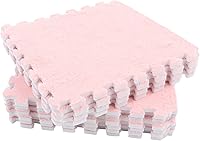 Vista 3 de Garosa Juego de 10 alfombrillas de espuma de rompecabezas de felpa entrelazadas para niños, decoración de sala