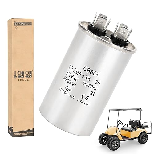 10L0L Condensador de cargador de carrito de golf 20.5MFD (20F) 370VAC para EZGOClub CarColumbia 36 voltios Powerwise o Lester cargadores, OEM #
