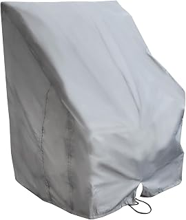 Silscvtt Grey Heavy Duty 600D Boat Center Console Cover Replacement for Carolina Skiff Boston Whaler Excel Bay Pro Wellcraft 45H x 40L x 46W