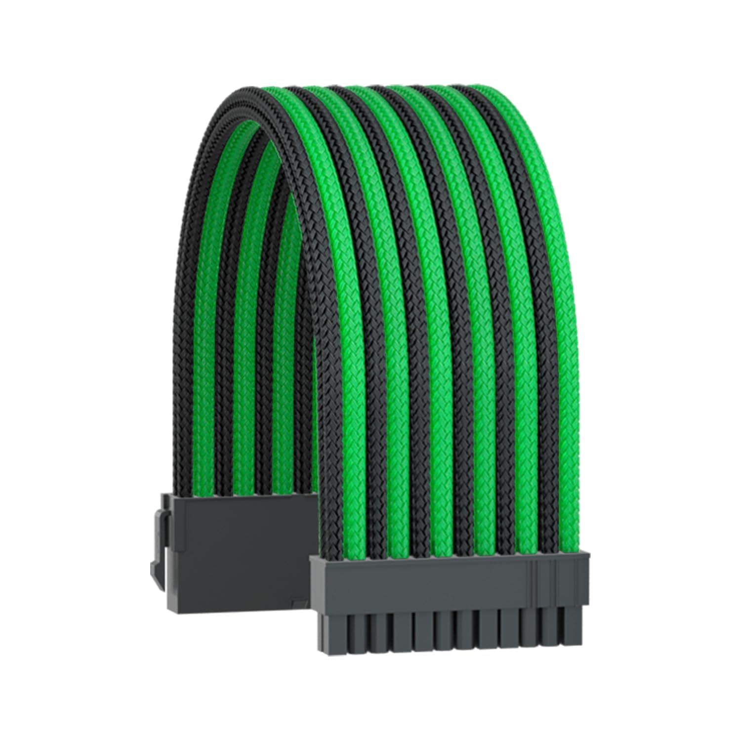 ASTRAL COOLER PSU Cable Extension,18AWG Power Supply Cable Extension with Cable Combs,24Pin ATX/8Pin EPS/2x8Pin PCI-E,Black Connector(Black/Green)