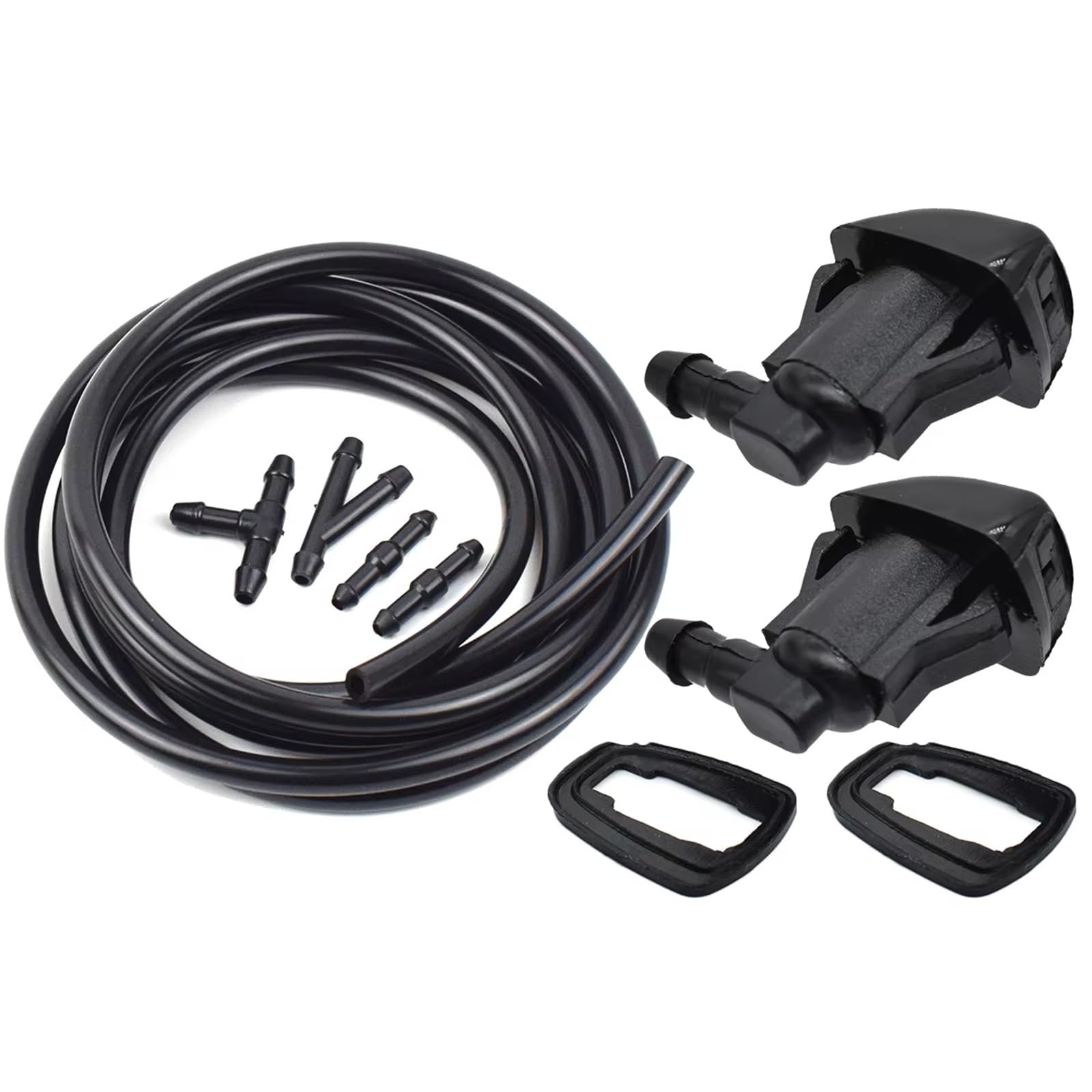 Car Windshield Sprayer Compatible with Toyota for Camry XV30 2002 2003 2004 2005 2006 2X Car Windshield Washer Spray Wiper Nozzles Hose 85381-AE020