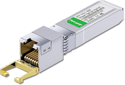 SFP+ a RJ45, módulo transceptor de cobre de 0.04 oz0.09 oz0.18 oz10G-T, 10GBase-T SFP+, compatible con Cisco SFP-10G-T-S, Ubiquiti UniFi