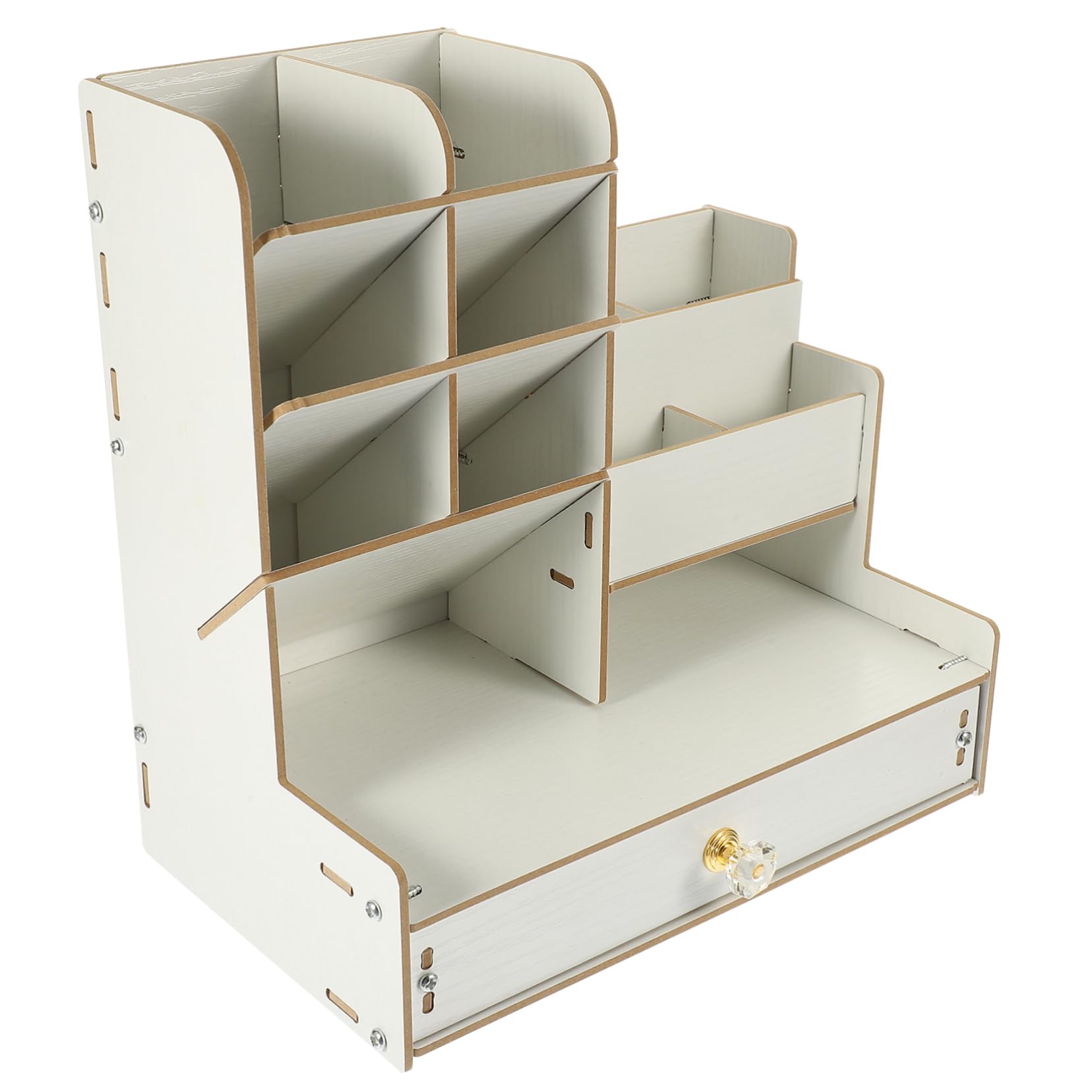 Organizer Da Scrivania in Legno Cassetto Scatola Portaoggetti Per Cancelleria Organizer Da Scrivania A Scomparti Portapenne Ufficio Da Multifunzionale