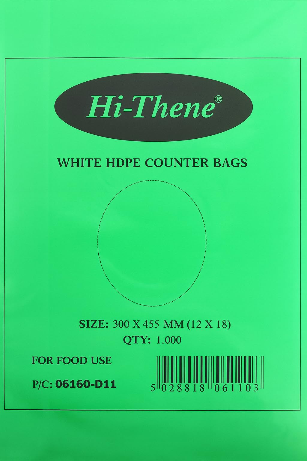 Venuscello White Venuscello® 1000 X Hi-Thene 12X18 Inch Hdpe Polythene Food Bags | Strong Counter Butcher Bags For Sandwiches, Fruits, Vegetables, Takeaway, Freezer & Storage