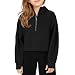 Girls Hooded Pullover-Black13-14T