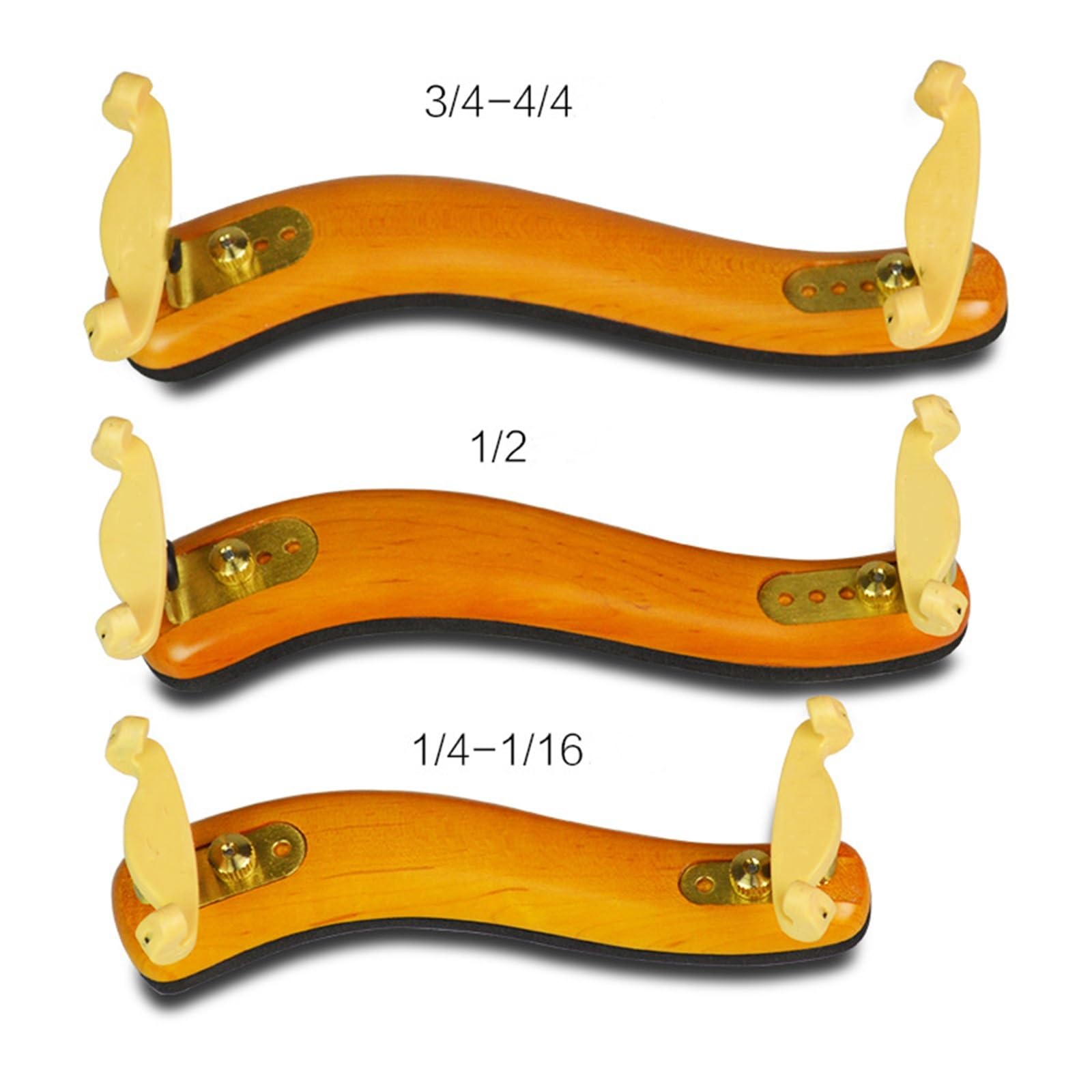 Violin Accessories Kit Violin Wooden Shoulder Pad Adjustable(3/4-4/4)