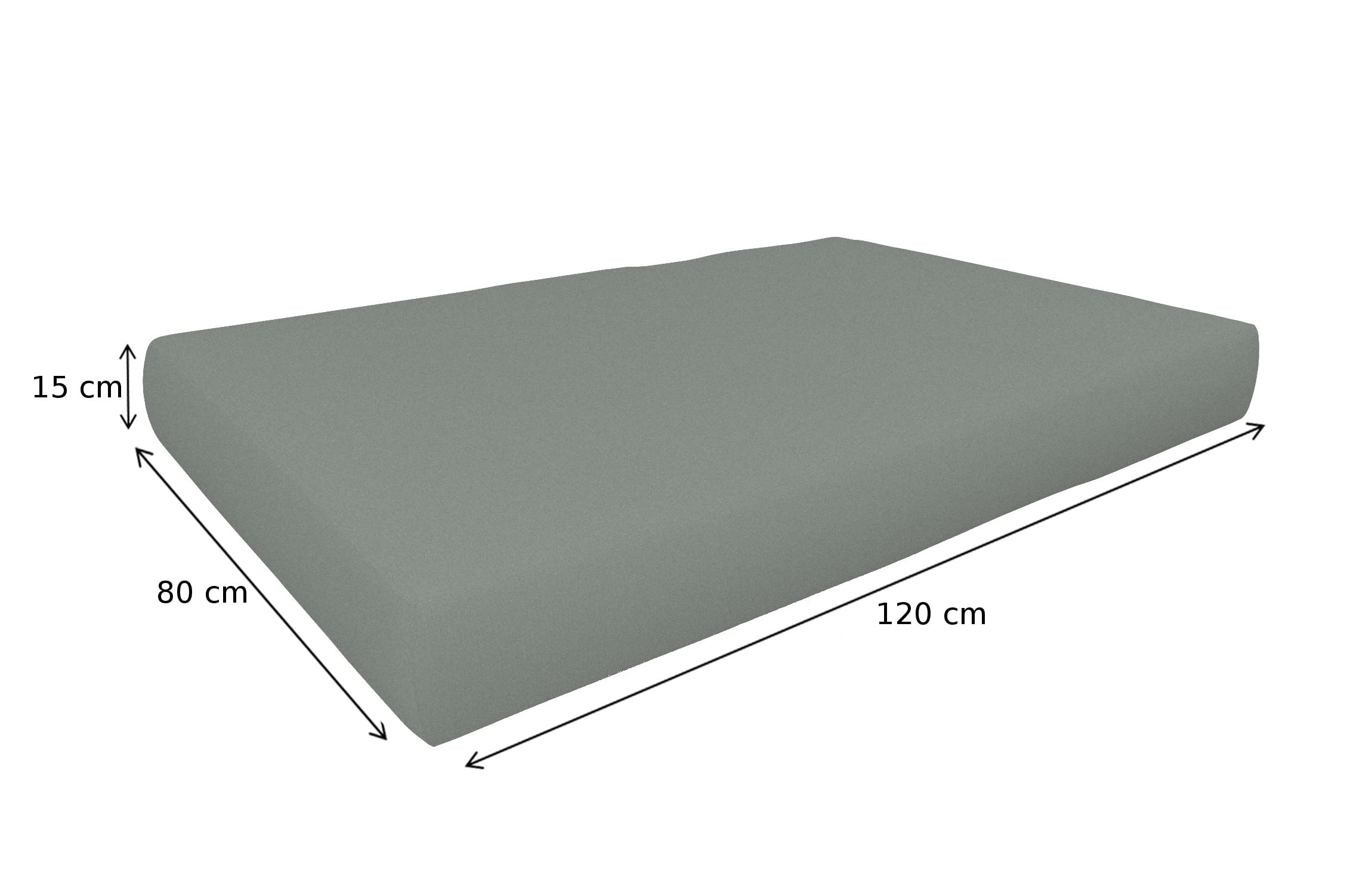 POKAR Euro Pallet Seating Set of 2: 1x seat cushion 120x80cm + 1x back cushion 120x40cm, cold foam, removable covers, Home Garden Furniture DIY, indoor outdoor pillow, without pallets, Beige — view 83