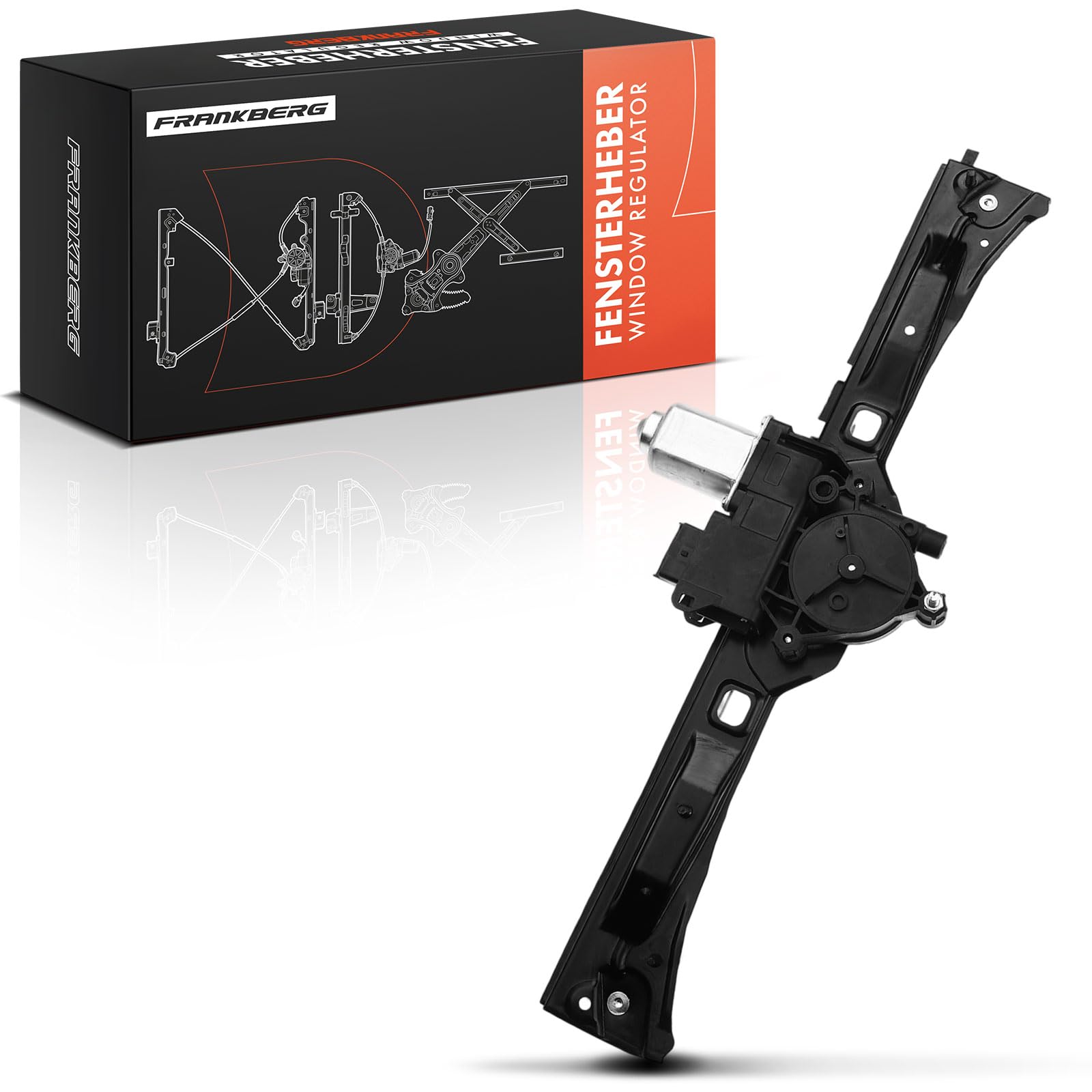 Frankberg Alzacristallo Elettrico con Motore 6 poli Anteriore Destro 4/5-Porte Compatibile Fiorino Furgone/MPV